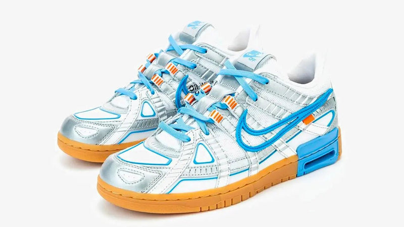 Nike Air Rubber Dunk x Off White (White University Blue/Blue-White) - Patta
