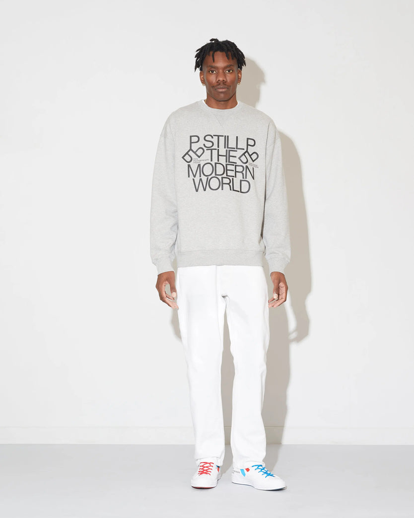 Patta x Experimental Jetset Crewneck Sweater (Melange Grey) Patta x Converse