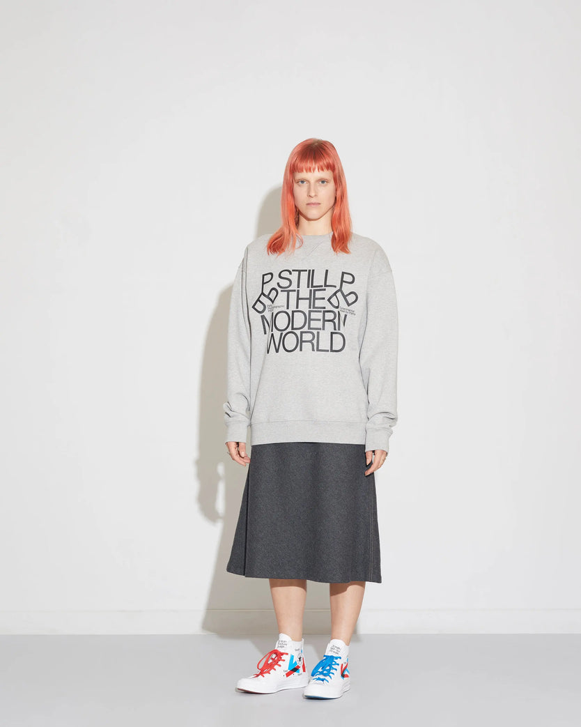 Patta x Experimental Jetset Crewneck Sweater (Melange Grey) Patta x Converse