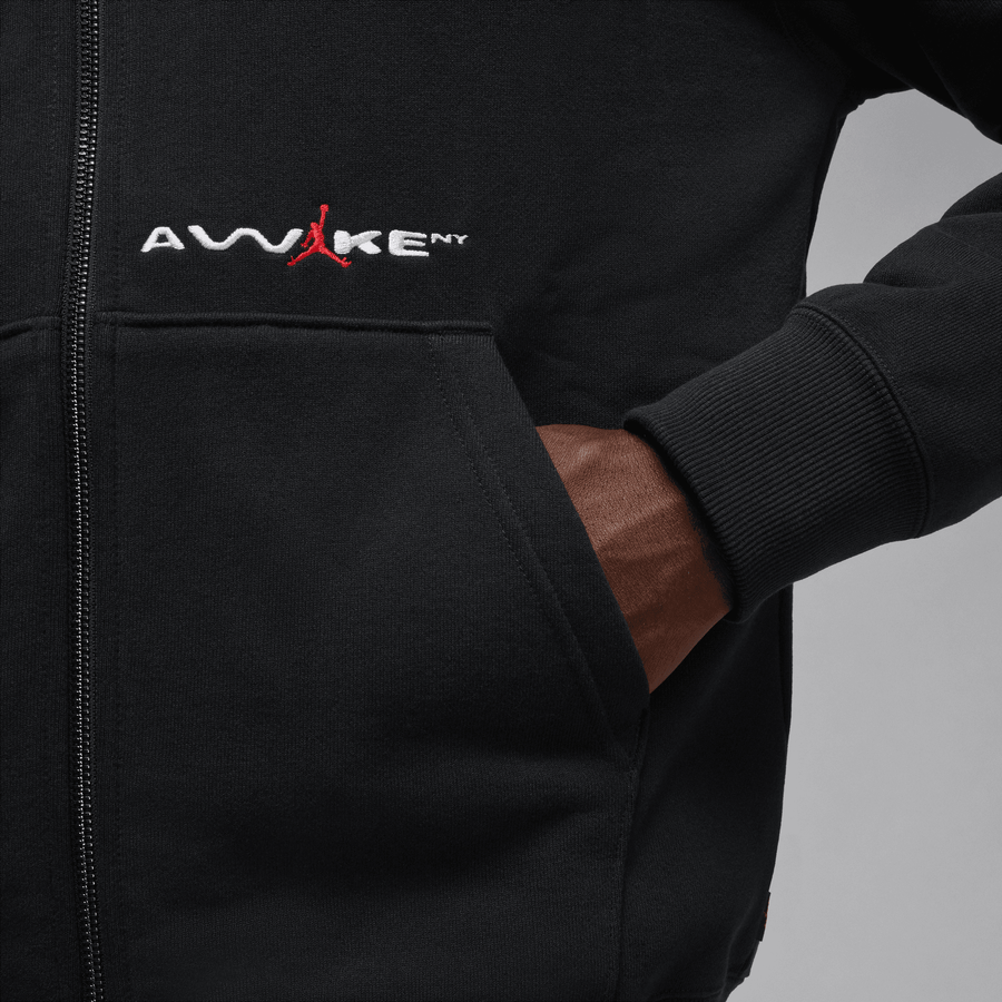 Jordan x Awake NY Full-Zip Fleece Hoodie (Black/University Red)