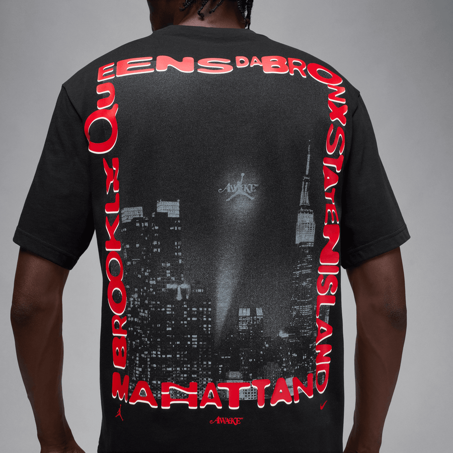 Jordan x Awake NY T-Shirt (Black/ White/ University Red)