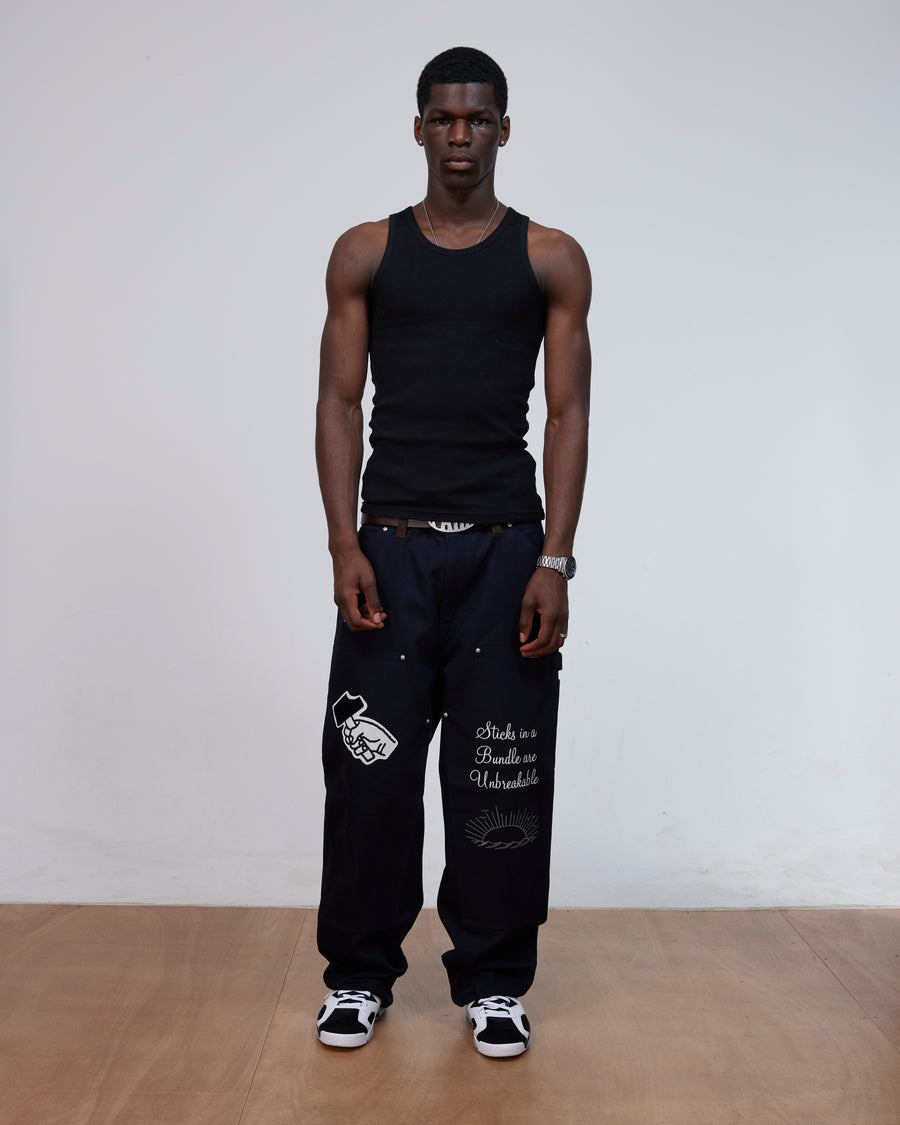 Patta x Carhartt OG Double Knee Pant (Dark Navy) Patta x Carhartt
