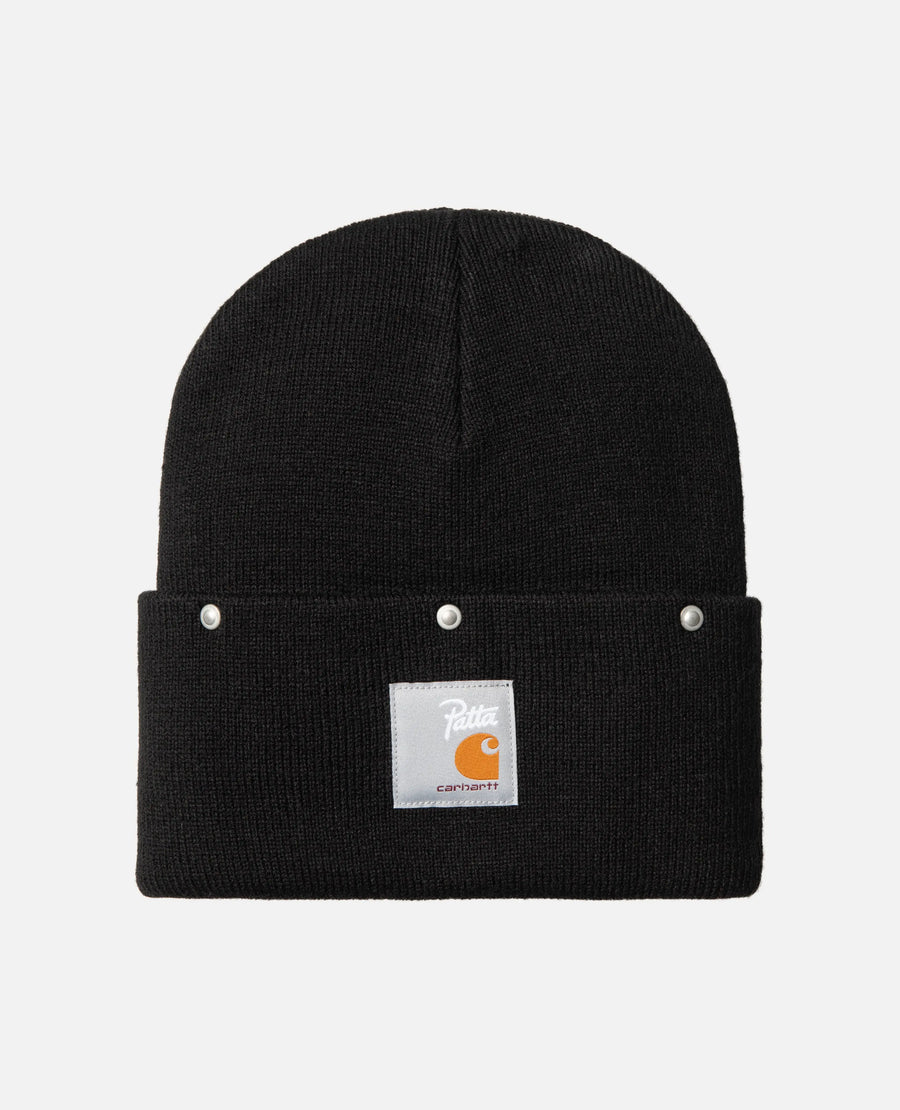 Patta x Carhartt Watch Hat (Black) Patta x Carhartt