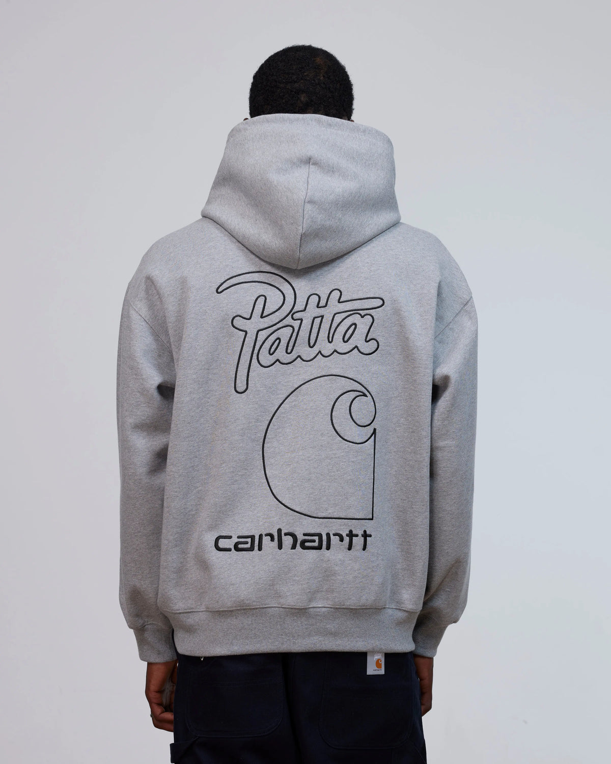 Patta x Carhartt Hooded Sweatshirt (Grey Heather) Patta x Carhartt