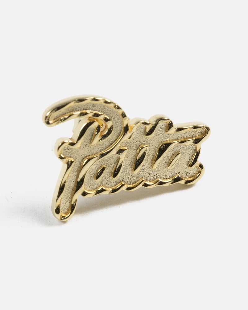 Patta Script Logo Plated Earring (Gold) Patta