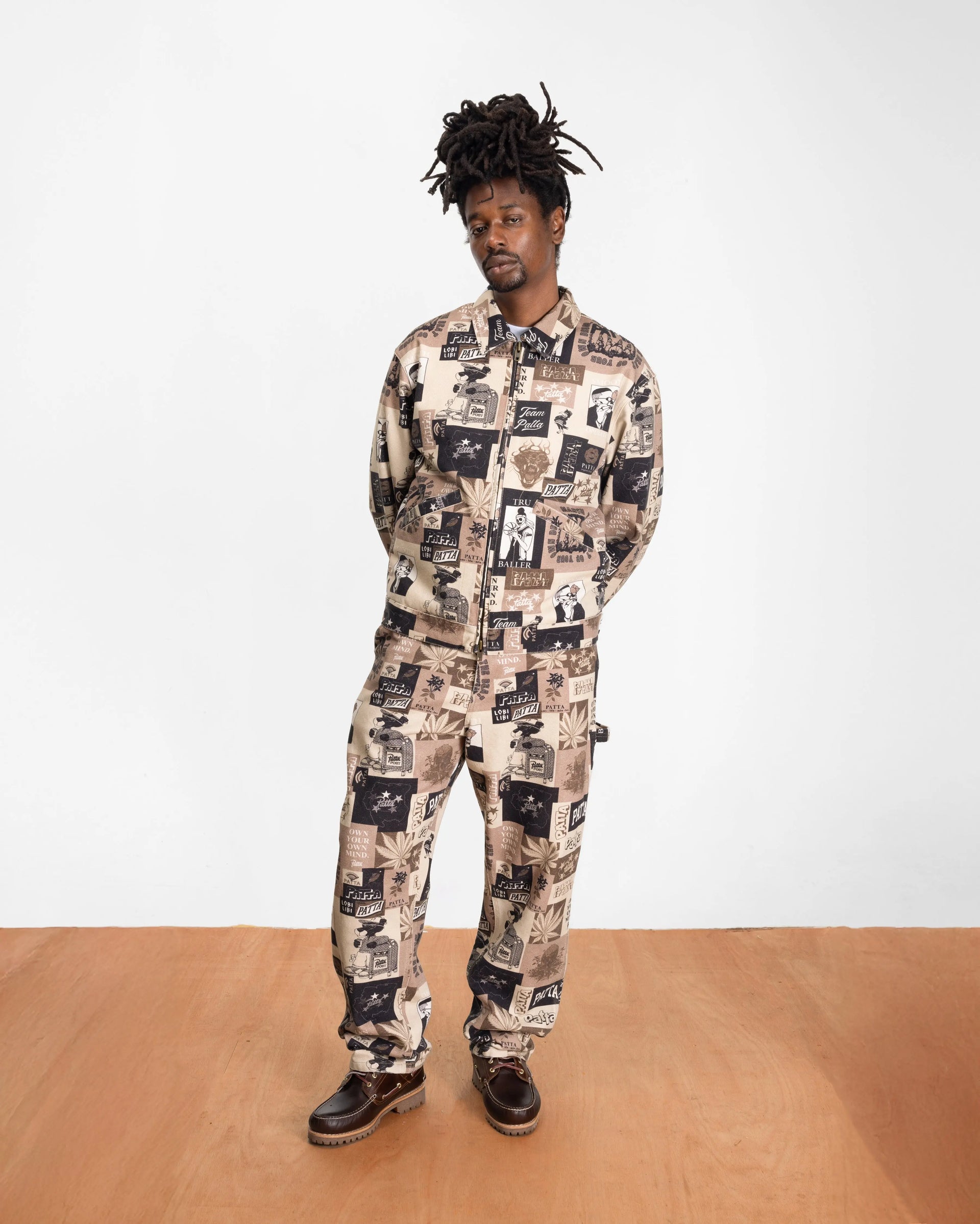 Patta Collage Canvas Pants (Multi) Patta
