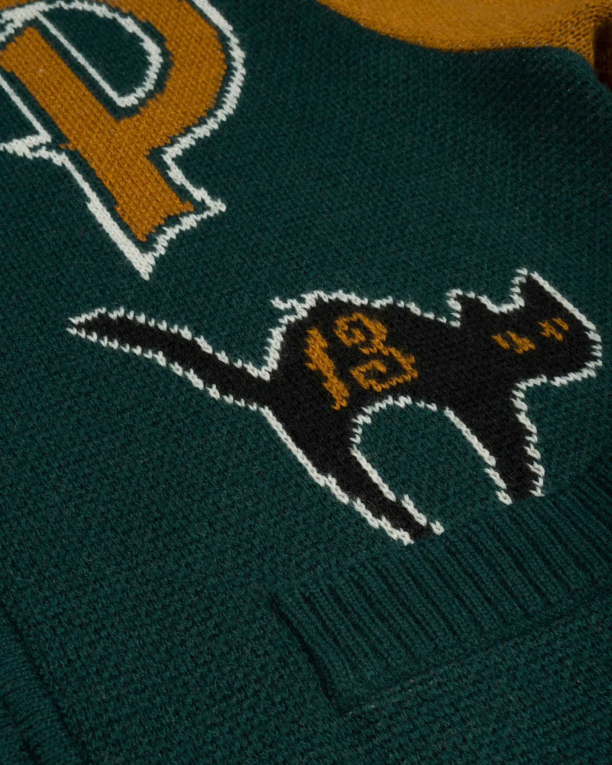 Patta Varsity Knitted Cardigan (Pine Grove) Patta