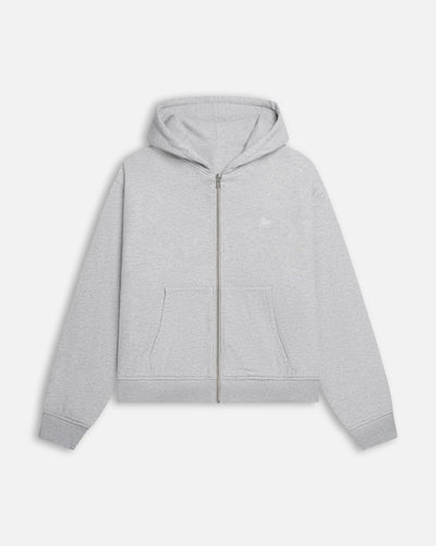 Patta Waffle Reversible Zip Up Hooded Sweater (Grey heather) Patta