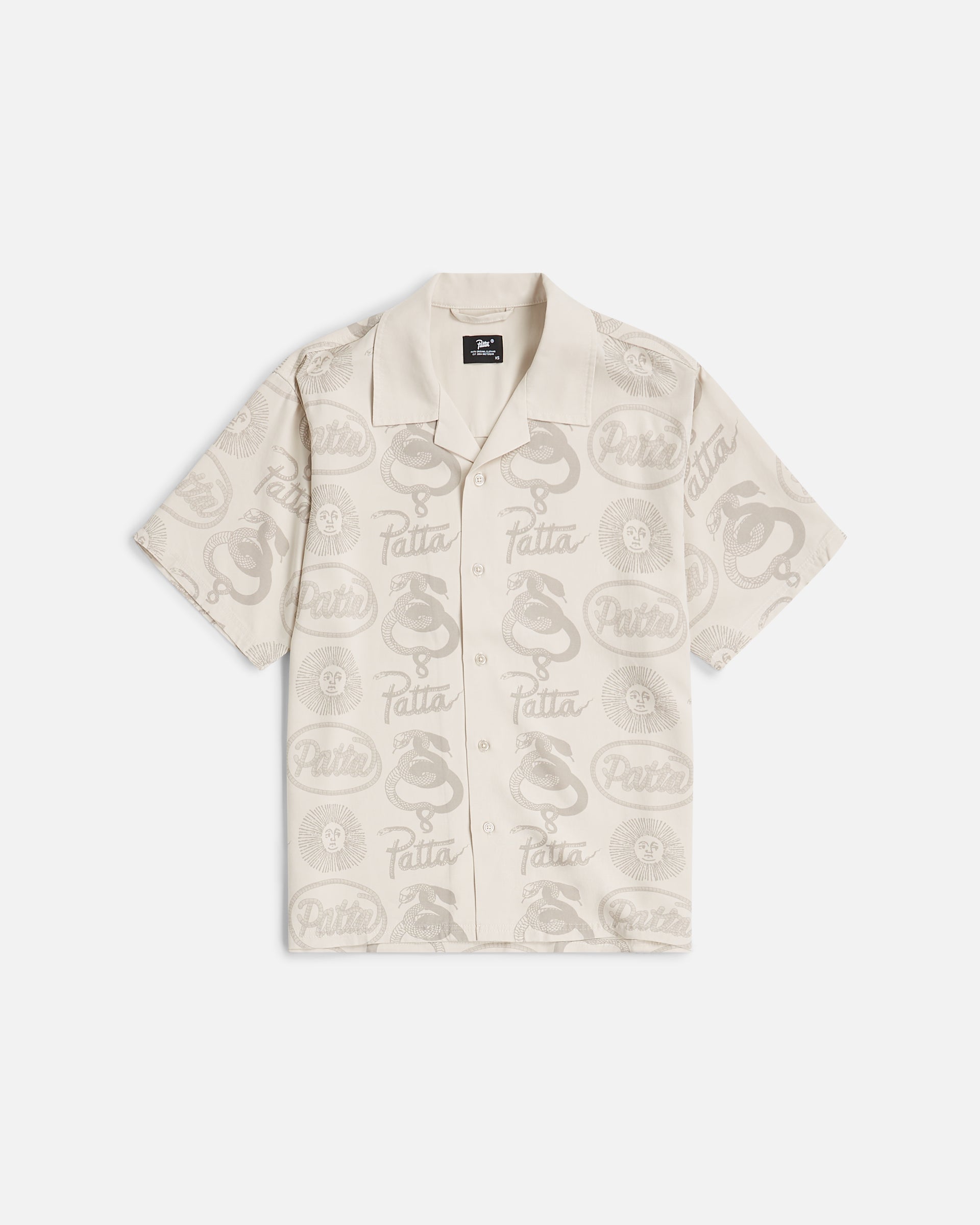 Patta Serpentes Summer Shirt (Pumic Stone)