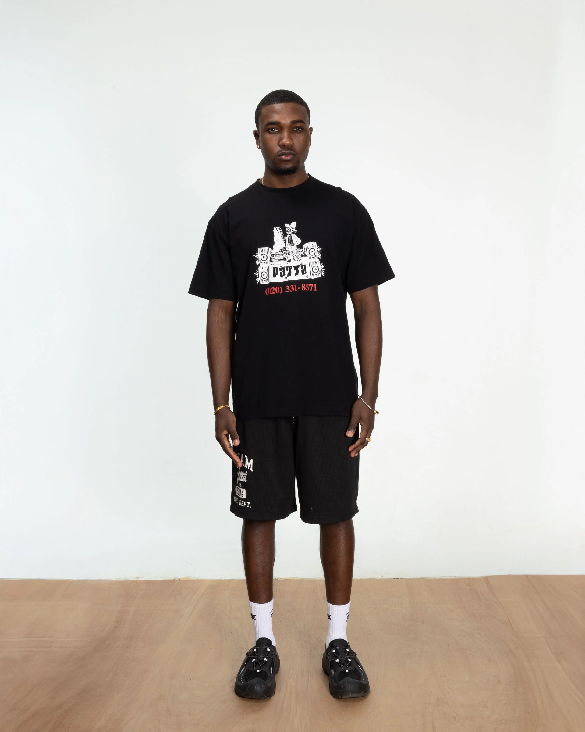 Patta DJ Skully T-Shirt (Black) Patta