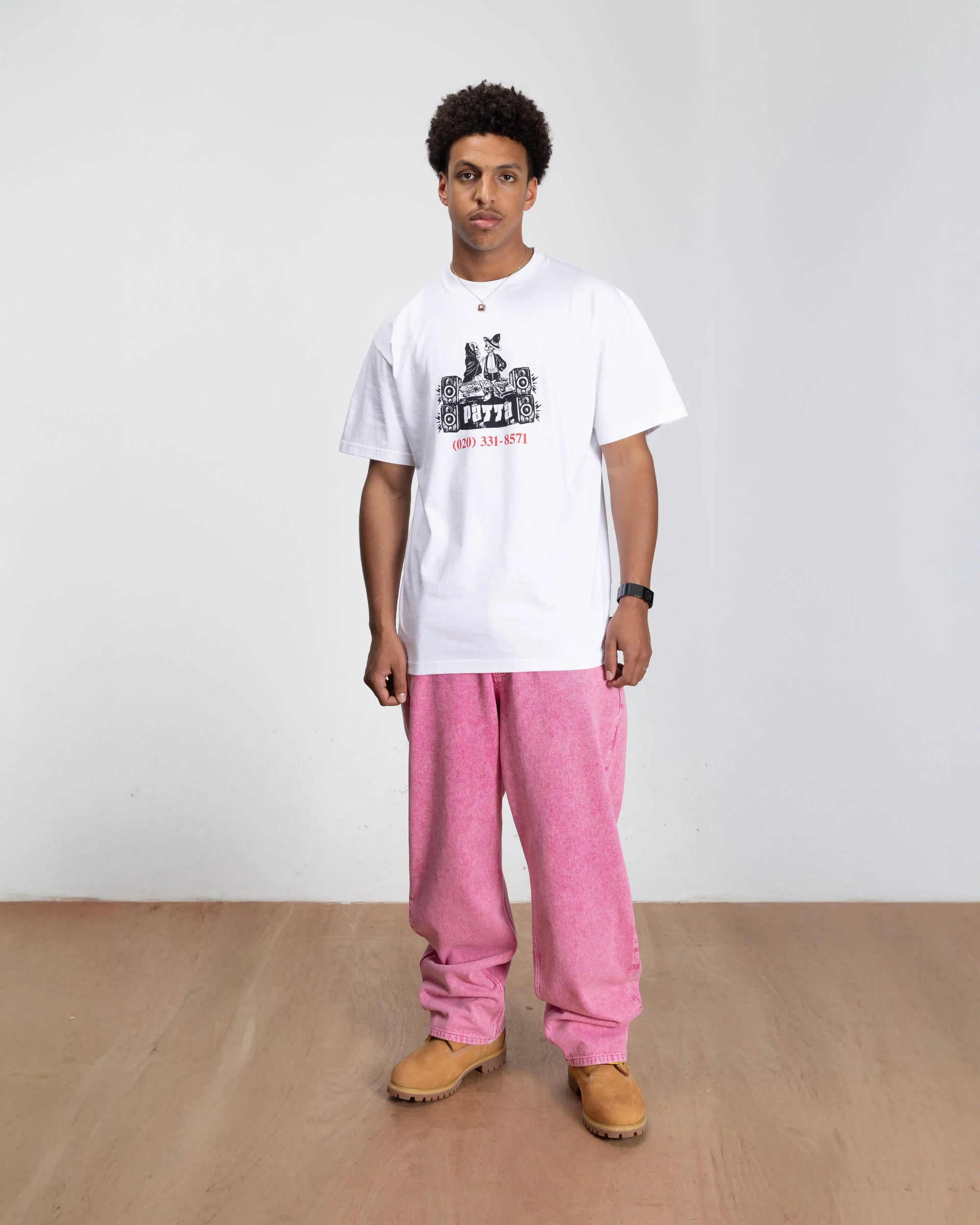 Patta DJ Skully T-Shirt (White) Patta