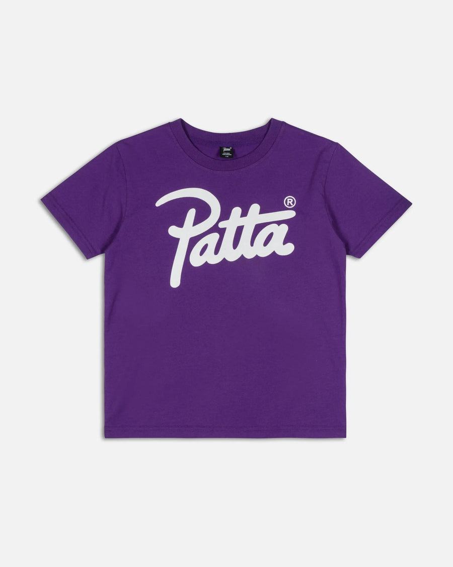 Patta Kids Script Logo T-Shirt (Picasso Lily) Patta