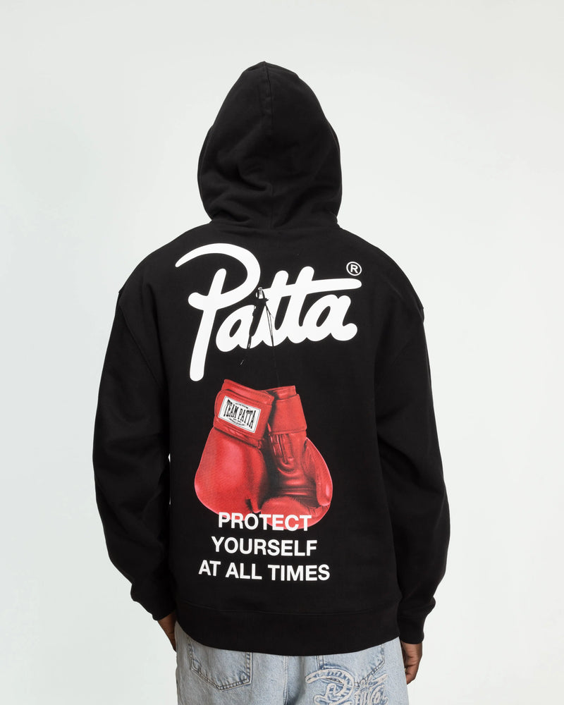 Patta Protect Yourself Hooded Sweater (Black) Patta