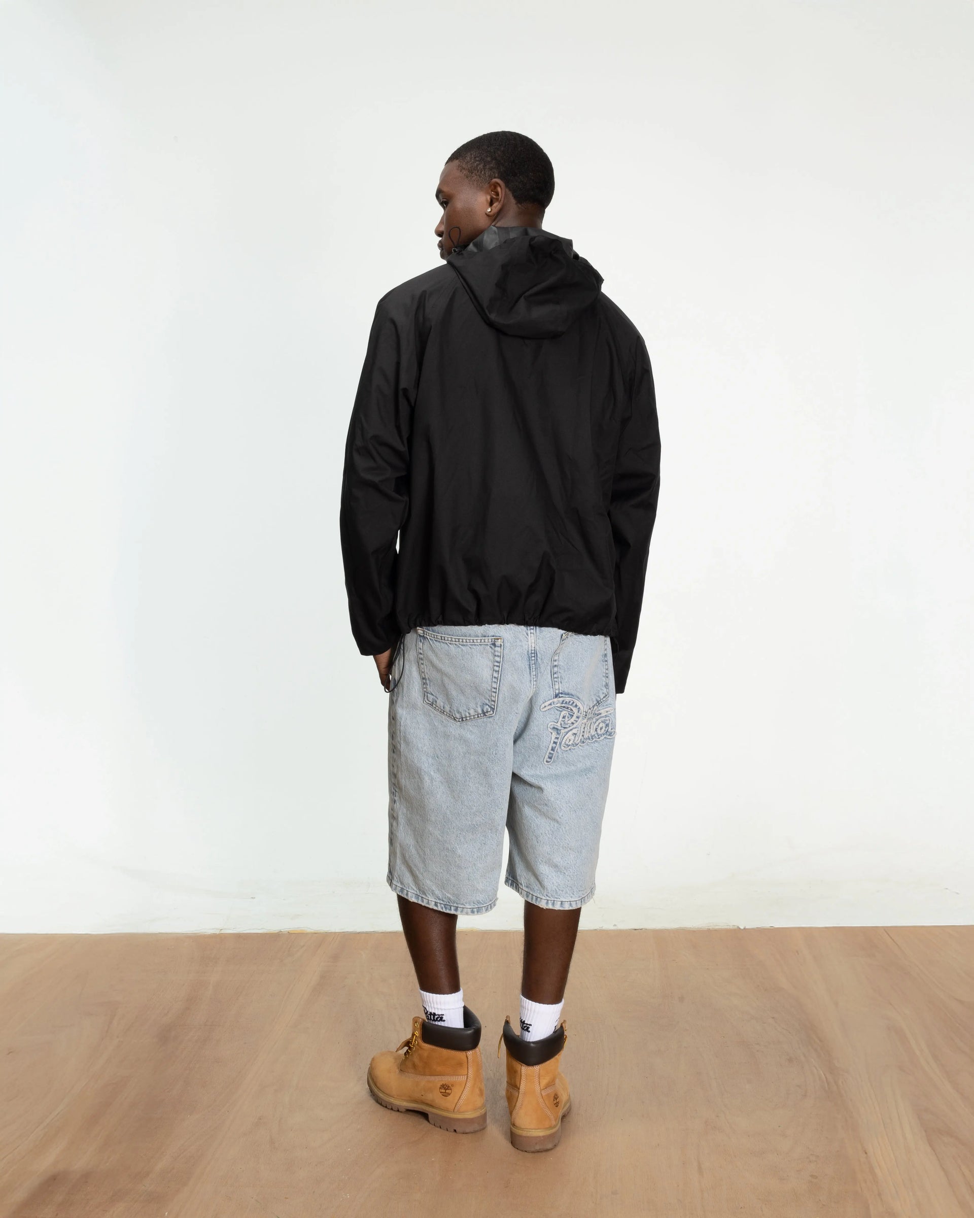 Patta 3M Reflective Waterproof Rain Jacket (Black) Patta