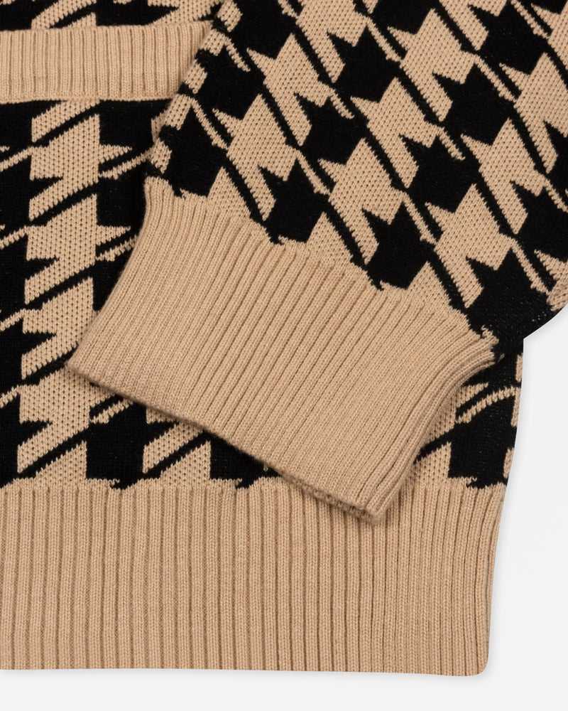 Patta Houndstooth Cardigan (Irish Cream) Patta