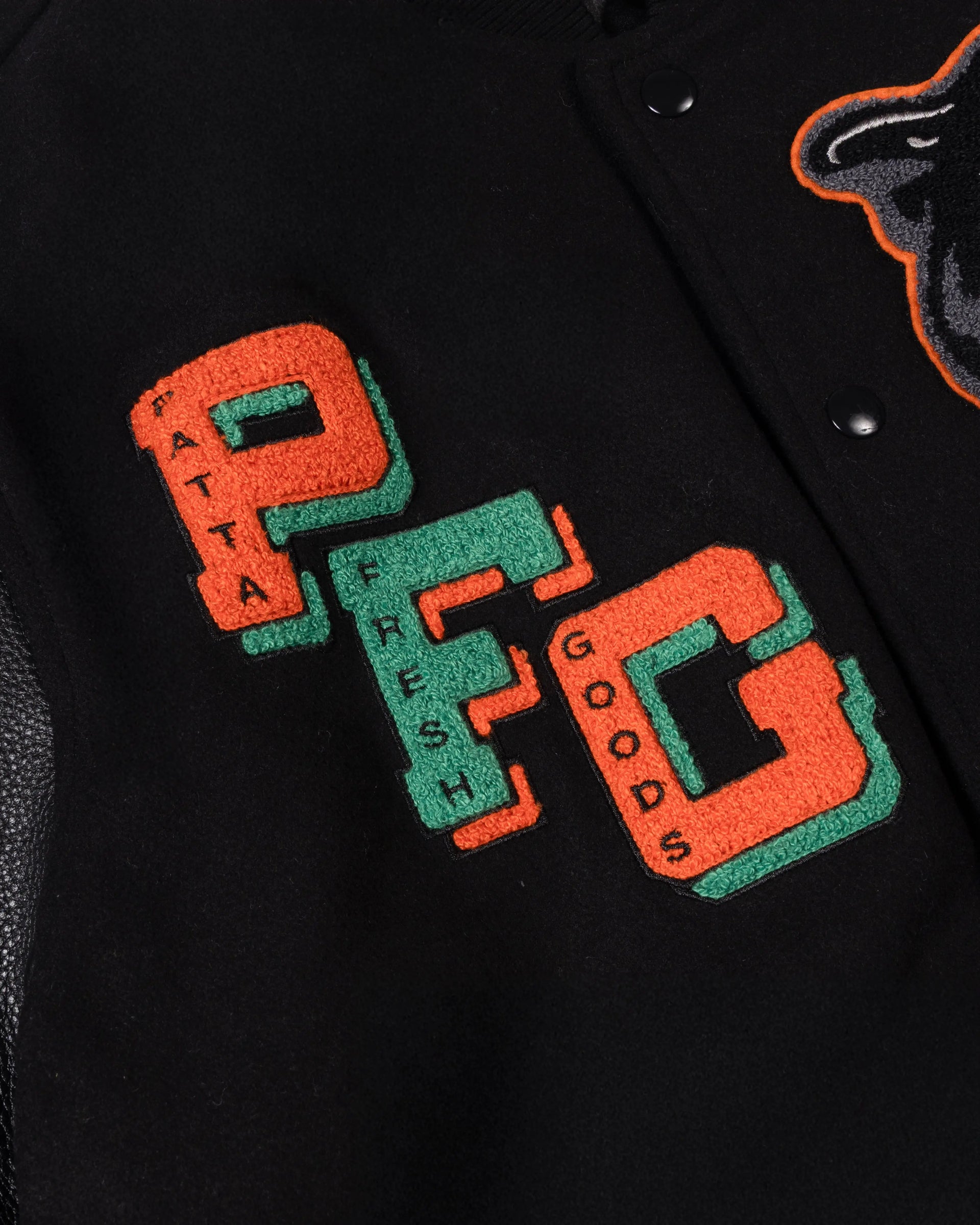 Patta x Joe Freshgoods Varsity Jacket (Black) Patta