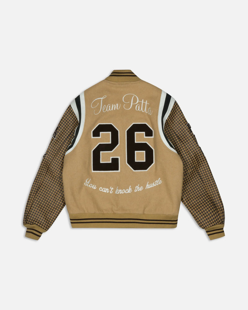Patta Athletic P Houndstooth Varsity Jacket (Starfish) Patta