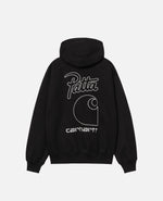 Patta x Carhartt Hooded Sweatshirt (Black) Patta x Carhartt