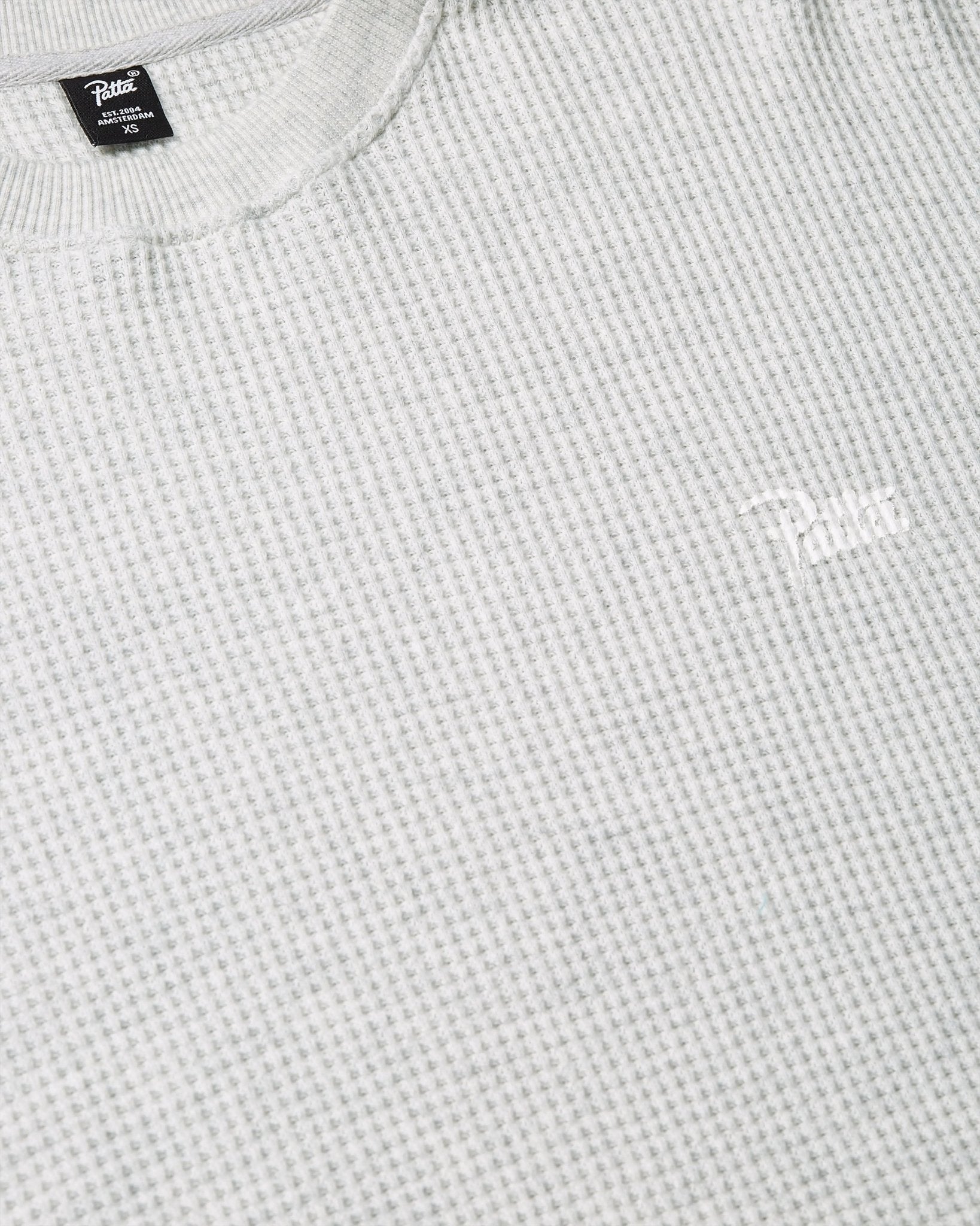 Patta Basic Waffle T-Shirt (Melange Grey) - Patta