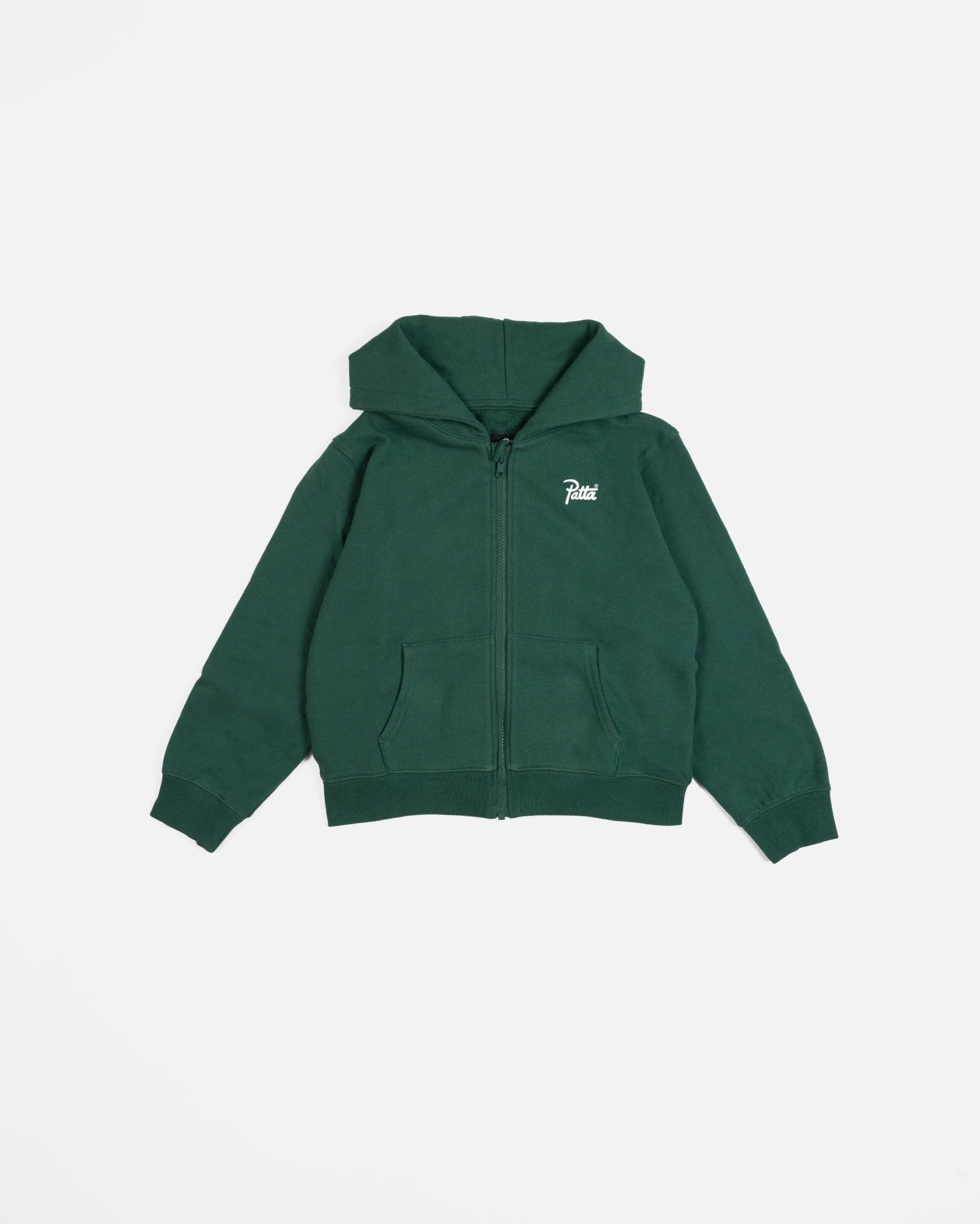 Patta Kids Zip - Up Hooded Sweater (Bistro Green) - Patta